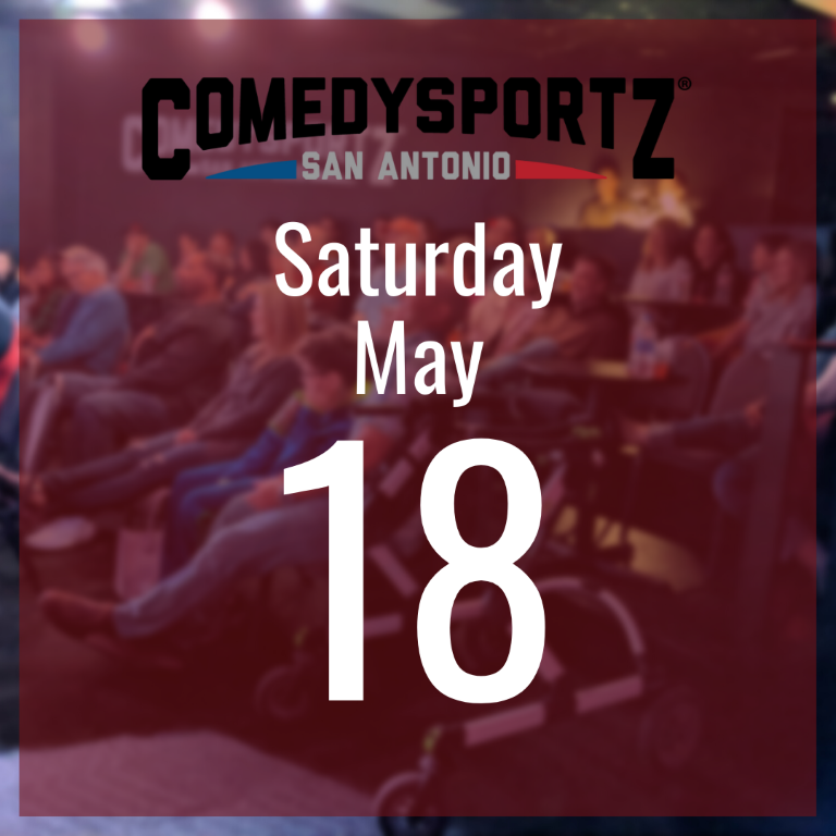 7:30 PM Saturday May 18th - ComedySportz Main Event