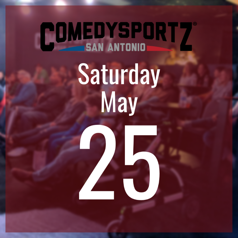 7:30 PM Saturday May 25th - ComedySportz Main Event