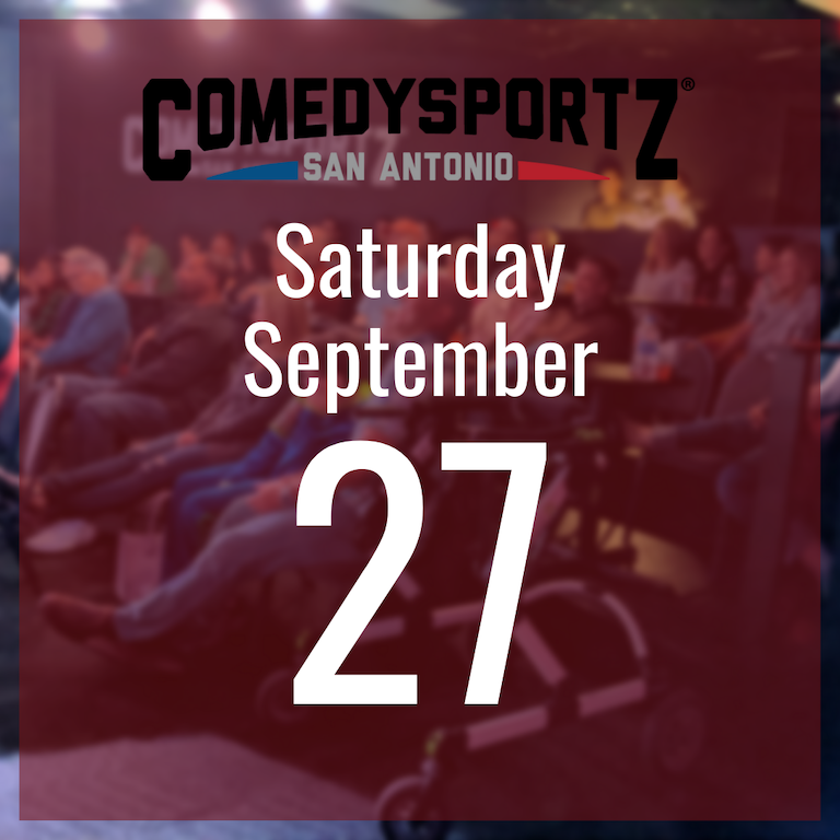 7:30 PM Saturday September 27th - ComedySportz Main Event